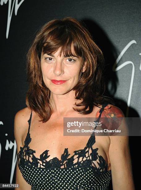 French actress Lio attends the Giuseppe Zanotti Design Paris party on July 1, 2008 in Paris, France.