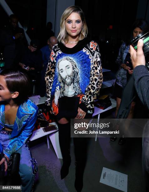 Ashley Benson attends Jeremy Scott collection during the September 2017 New York Fashion Week: The Shows on September 8, 2017 in New York City.