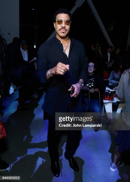 Lionel Richie attends Jeremy Scott collection during the September 2017 New York Fashion Week: The Shows on September 8, 2017 in New York City.