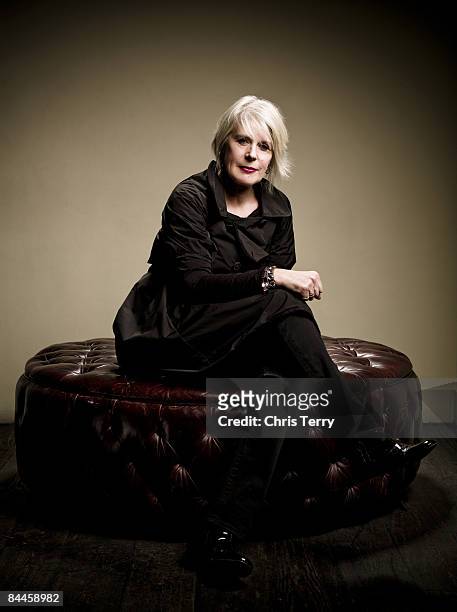 Fashion designer Betty Jackson poses for a portrait shoot in London on March 10, 2008.
