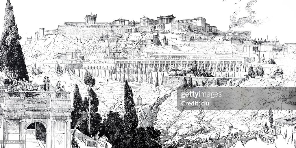 Upper town of pergamon