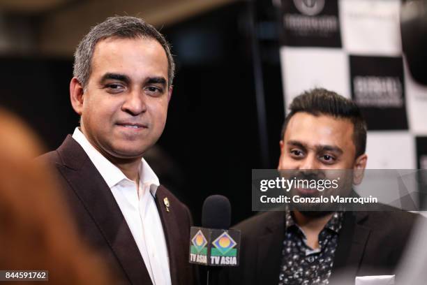 Bibhu Mohapatra and Ketan Chokshi during the Bibhu Mohapatra fashion show with Narayan Jewellers in association with ForeverMark Diamonds at Skylight...