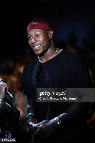 Duke Ihenacho during the Bibhu Mohapatra fashion show with Narayan Jewellers in association with ForeverMark Diamonds at Skylight Clarkson Sq on...