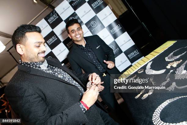 Ketan Chokshi and Jatin Chokshi during the Bibhu Mohapatra fashion show with Narayan Jewellers in association with ForeverMark Diamonds at Skylight...