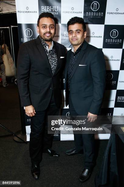 Ketan and Jatin Chokshi during the Bibhu Mohapatra fashion show with Narayan Jewellers in association with ForeverMark Diamonds at Skylight Clarkson...
