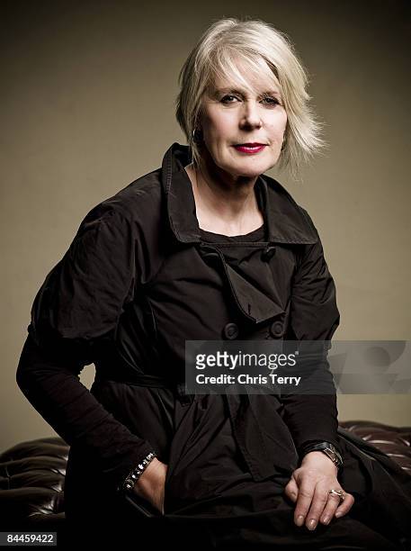 Fashion designer Betty Jackson poses for a portrait shoot in London on March 10, 2008.
