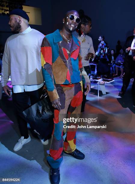 Young Paris attends Jeremy Scott collection during the September 2017 New York Fashion Week: The Shows on September 8, 2017 in New York City.