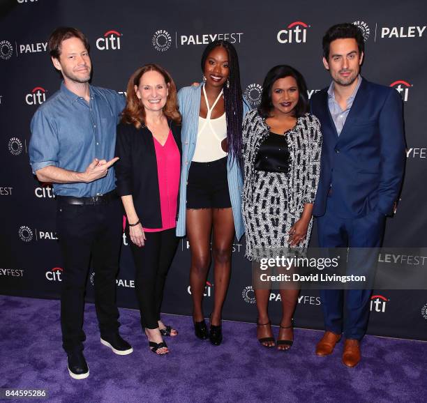 Actors Ike Barinholtz. Beth Grant, Xosha Roquemore, Mindy Kaling and Ed Weeks attend The Paley Center for Media's 11th Annual PaleyFest fall TV...