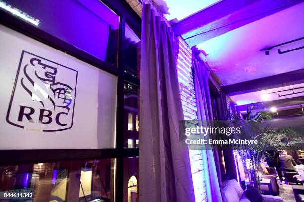 View of the venue during the 'The Upside' cocktail party, hosted by RBC and The Weinstein Company, at RBC House Toronto Film Festival 2017 on...