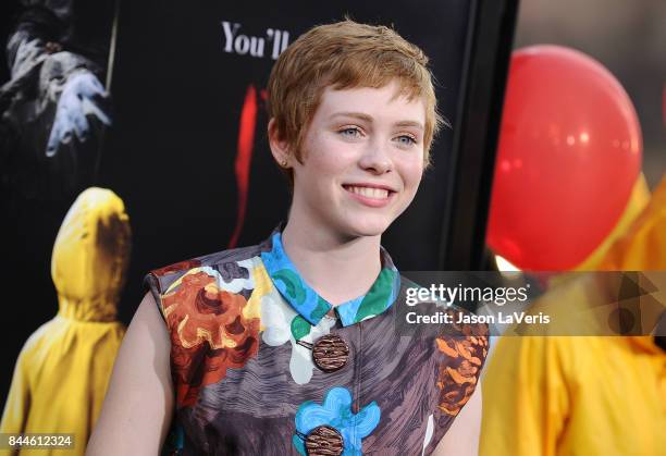 Actress Sophia Lillis attends the premiere of "It" at TCL Chinese Theatre on September 5, 2017 in Hollywood, California.