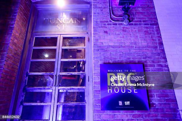 View of the venue during the 'The Upside' cocktail party, hosted by RBC and The Weinstein Company, at RBC House Toronto Film Festival 2017 on...