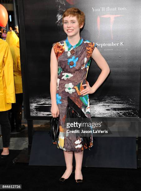 Actress Sophia Lillis attends the premiere of "It" at TCL Chinese Theatre on September 5, 2017 in Hollywood, California.