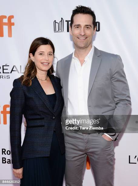 Producer Todd Leiberman and his wife Heather Leiberman attend the 'Stronger' premiere during the 2017 Toronto International Film Festival at Roy...