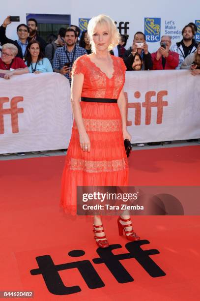 Miranda Richardson attends the 'Stronger' premiere during the 2017 Toronto International Film Festival at Roy Thomson Hall on September 8, 2017 in...