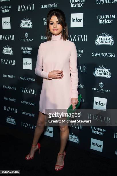 Singer Selena Gomez attends 2017 Harper's Bazaar Icons at The Plaza Hotel on September 8, 2017 in New York City.