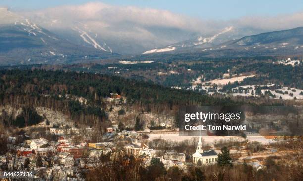 stowe, vermont-3 - vermont stock-fotos und bilder