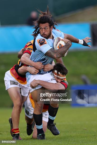 Rene Ranger of Northland in action during the round four Mitre 10 Cup match between Northland and Waikato at Toll Stadium on September 9, 2017 in...