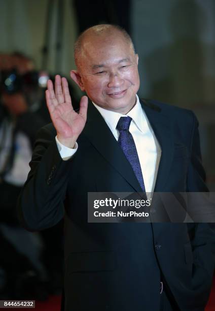 Venice, Italy. 08 September, 2017. John Woo walk the red carpet ahead of the 'Manhunt ' screening during the 74th Venice Film Festival