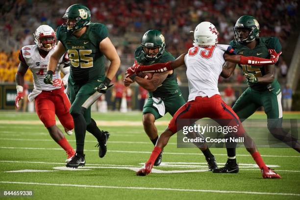 Anu Solomon of the Baylor Bears scrambles against the Liberty Flames during a football game at McLane Stadium on September 2, 2017 in Waco, Texas.