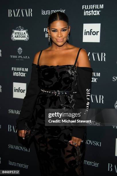 Kamie Crawford attends 2017 Harper's Bazaar Icons at The Plaza Hotel on September 8, 2017 in New York City.