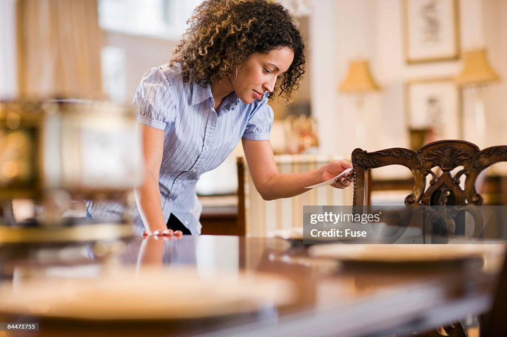 Woman Shopping for Furniture