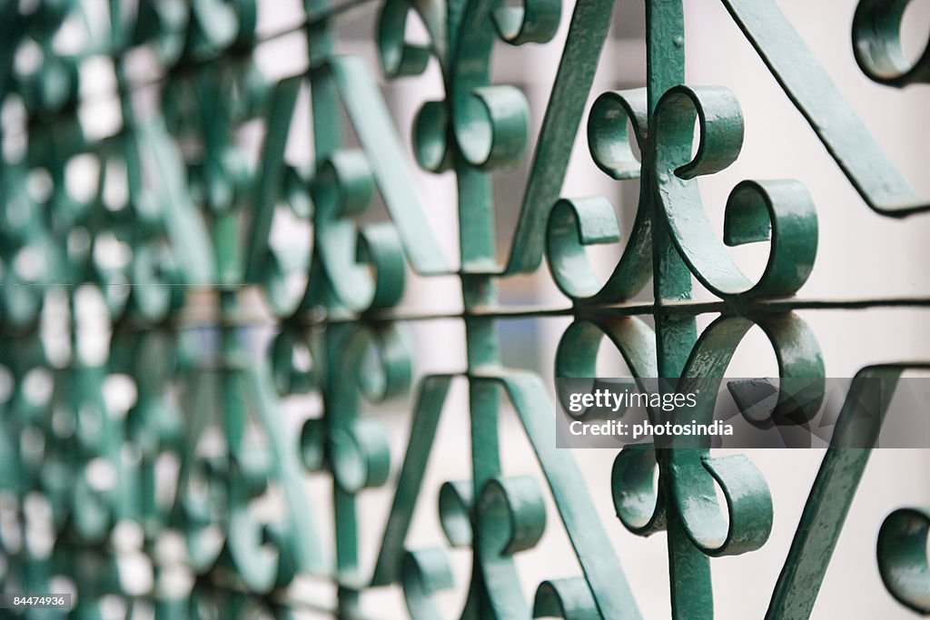 Close-up of a grill