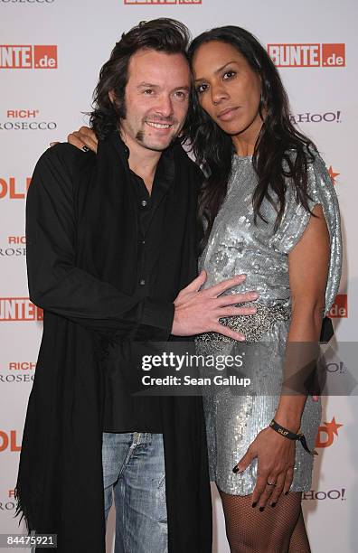 Barbara Becker and Arne Quinze attend the DLD Star Night at the Haus der Kunst on January 26, 2009 in Munich, Germany.