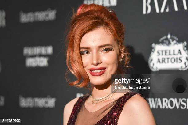 Bella Thorne attends 2017 Harper's Bazaar Icons at The Plaza Hotel on September 8, 2017 in New York City.