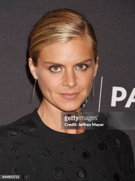 Actress Eliza Coupe attends The Paley Center for Media's 11th Annual PaleyFest fall TV previews Los Angeles for Hulu's The Mindy Project at The Paley...