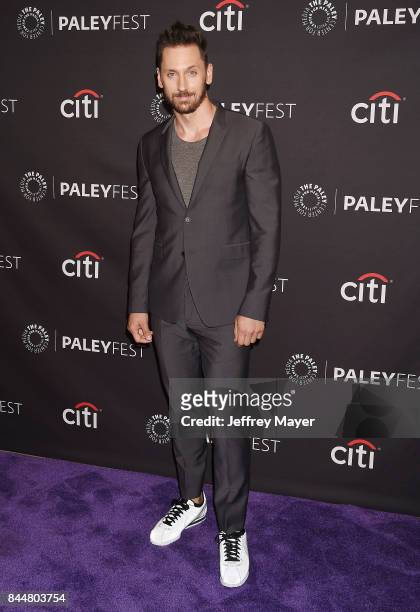 Actor Derek Wilson attends The Paley Center for Media's 11th Annual PaleyFest fall TV previews Los Angeles for Hulu's The Mindy Project at The Paley...