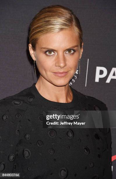 Actress Eliza Coupe attends The Paley Center for Media's 11th Annual PaleyFest fall TV previews Los Angeles for Hulu's The Mindy Project at The Paley...