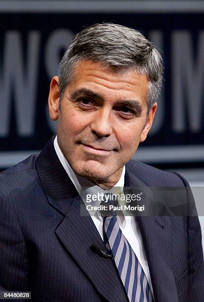 George Clooney at a screening of "Good Night, And Good Luck" at The Newseum on January 26, 2009 in Washington, DC.