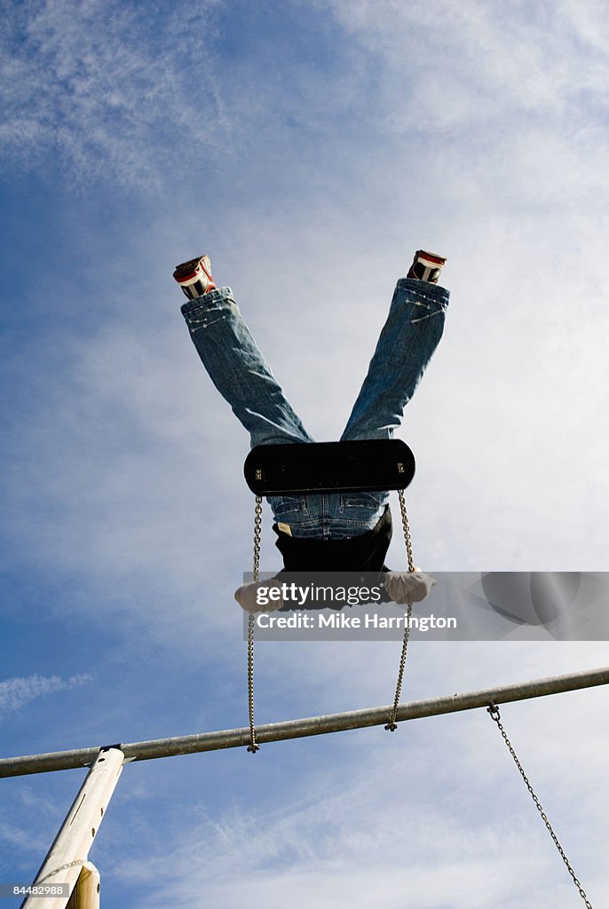 Boy on swing