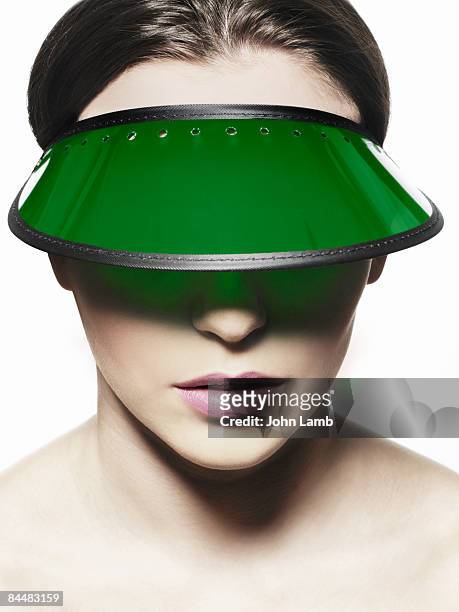 visor girl - sun visor stock pictures, royalty-free photos & images