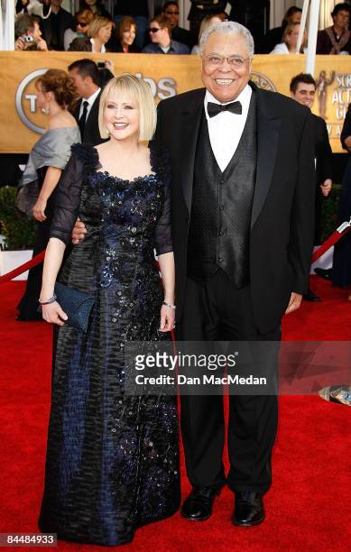 Actors Cecilia Hart and James Earl Jones arrive at the 15th Annual Screen Actors Guild Awards at the Shrine Auditorium January 25, 2009 in Los...
