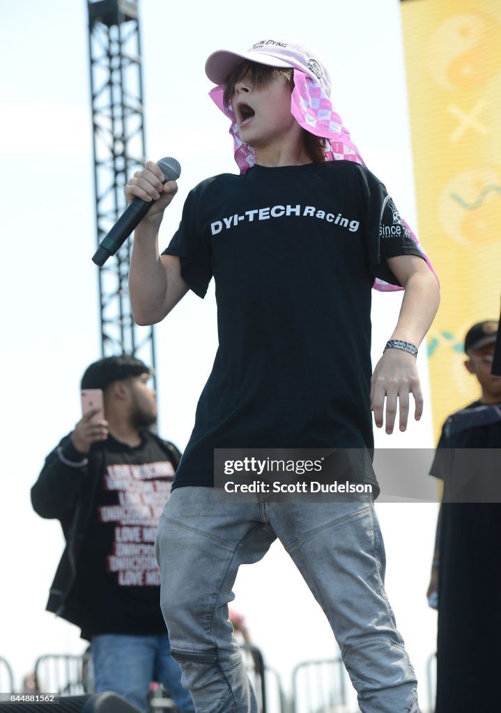 Mat Ox Rapper Rapper Matt Ox performs onstage during the Day N Night Festival at ...