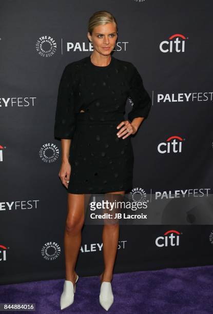 Eliza Coupe attends The Paley Center for Media's 11th Annual PaleyFest fall TV previews Los Angeles for Hulu's The Mindy Project at The Paley Center...