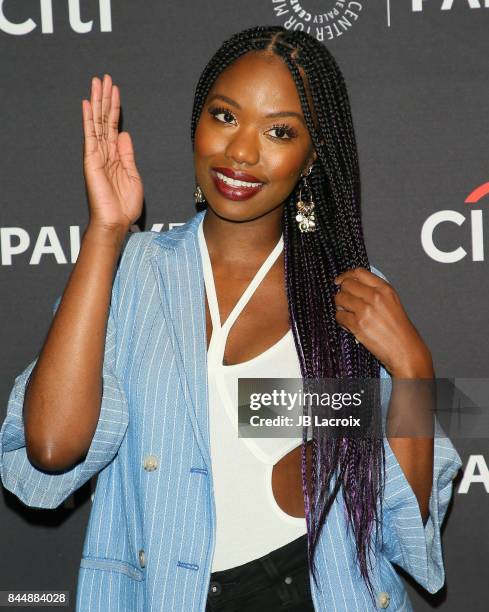 Xosha Roquemore attends The Paley Center for Media's 11th Annual PaleyFest fall TV previews Los Angeles for Hulu's The Mindy Project at The Paley...