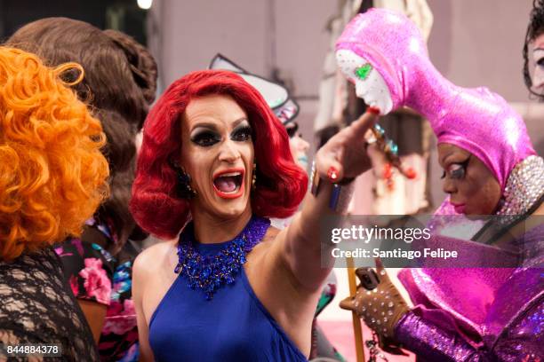 Cynthia Lee Fontaine attends RuPaul's DragCon NYC 2017 at The Jacob K. Javits Convention Center on September 9, 2017 in New York City.