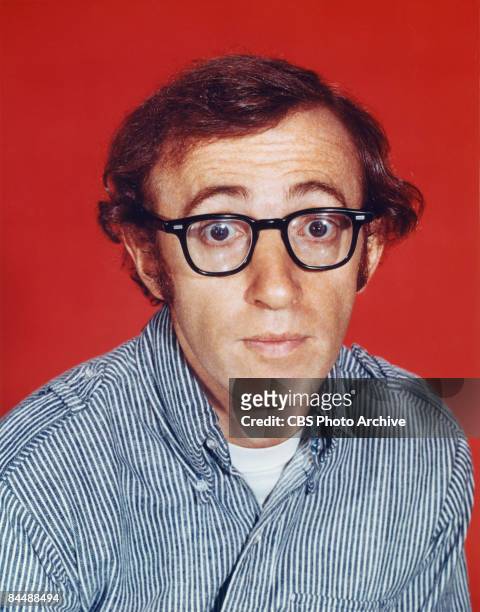 Promotional portrait of American comedian, actor, and director Woody Allen, September 2, 1969.