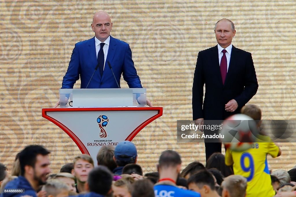 2018 FIFA World Cup Trophy Tour starts at Luzhniki