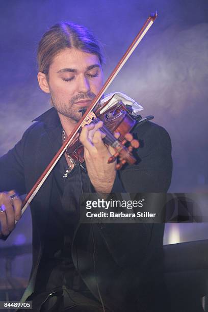 David Garrett performs at the UNESCO Benefit Gala for Children 2008 at Hotel Maritim on November 1, 2008 in Cologne, Germany.