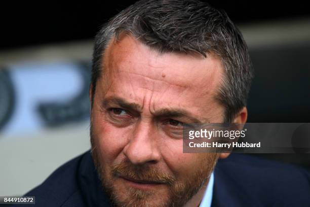 Slavisa Jokanovic manager of Fulham before the Sky Bet Championship match between Fulham and Cardiff City at Craven Cottage on September 9, 2017 in...