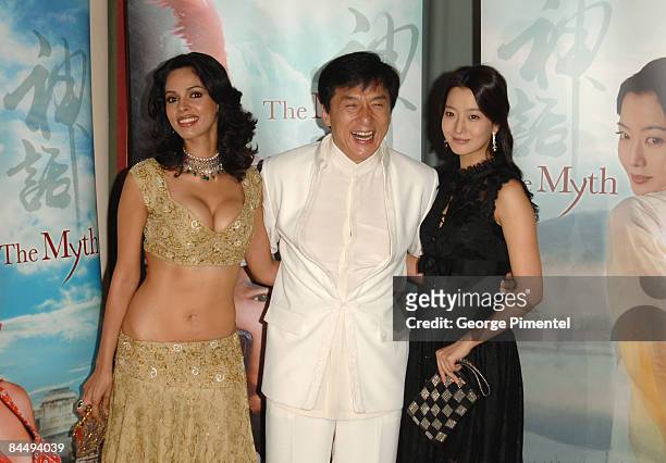 Mallika Sherawat, Jackie Chan and Kim Hee-Seon