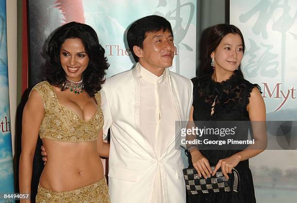 Mallika Sherawat, Jackie Chan and Kim Hee-Seon
