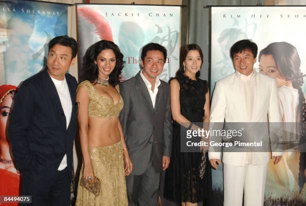 Tony Leung Ka-fai Ka Fai, Mallika Sherawat, Stanley Tong, Kim Hee-Seon and Jackie Chan