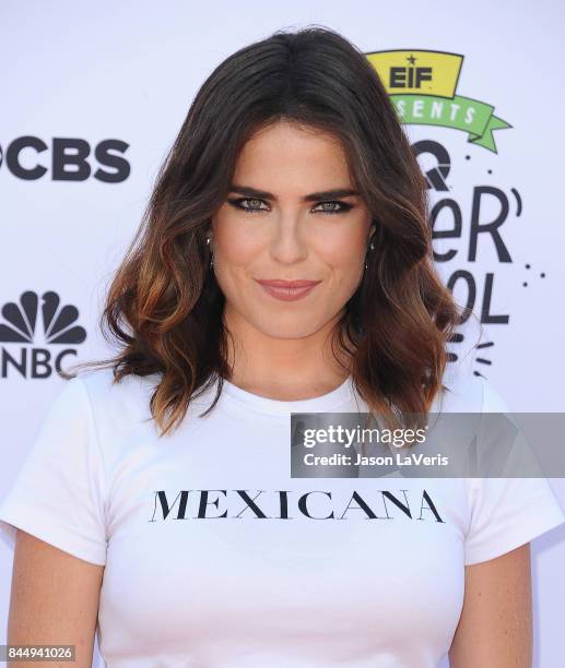 Actress Karla Souza attends XQ Super School Live at The Barker Hanger on September 8, 2017 in Santa Monica, California.