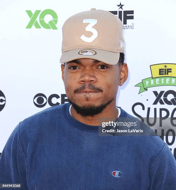 Chance The Rapper attends XQ Super School Live at The Barker Hanger on September 8, 2017 in Santa Monica, California.