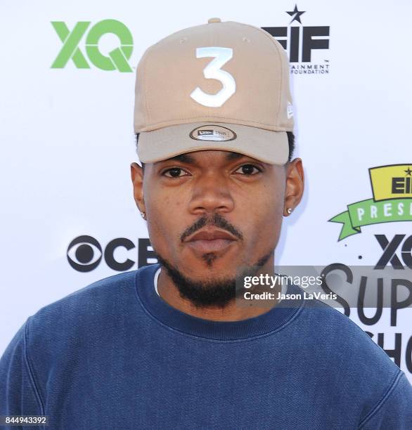 Chance The Rapper attends XQ Super School Live at The Barker Hanger on September 8, 2017 in Santa Monica, California.