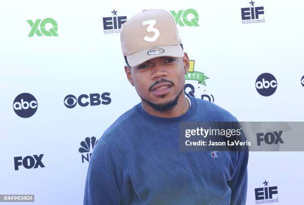 Chance The Rapper attends XQ Super School Live at The Barker Hanger on September 8, 2017 in Santa Monica, California.